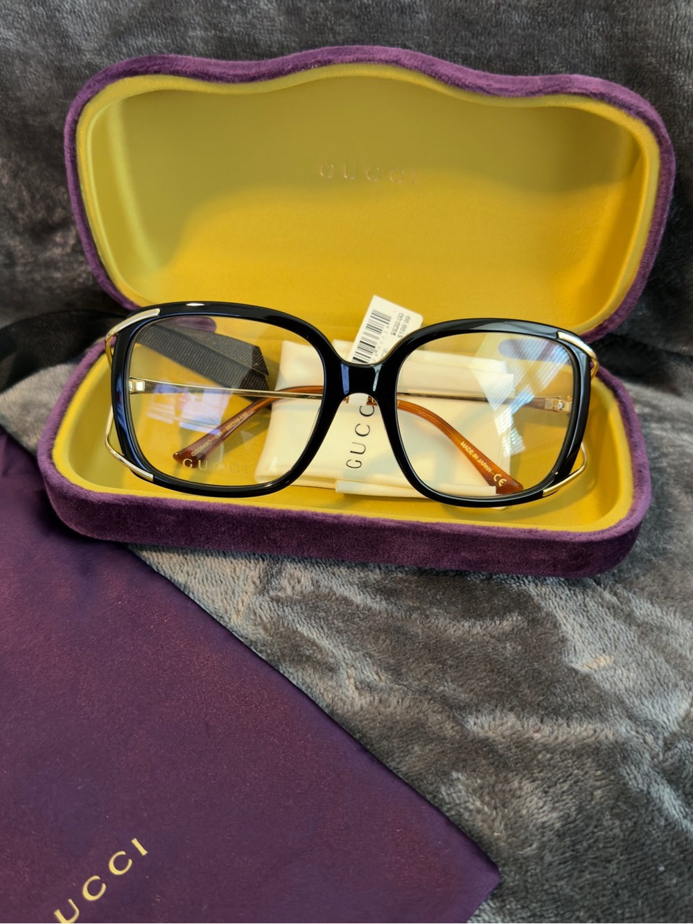 Gucci Black and Brown Women's Designer Glasses